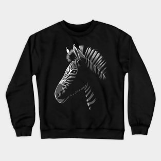 zebra shadow Crewneck Sweatshirt